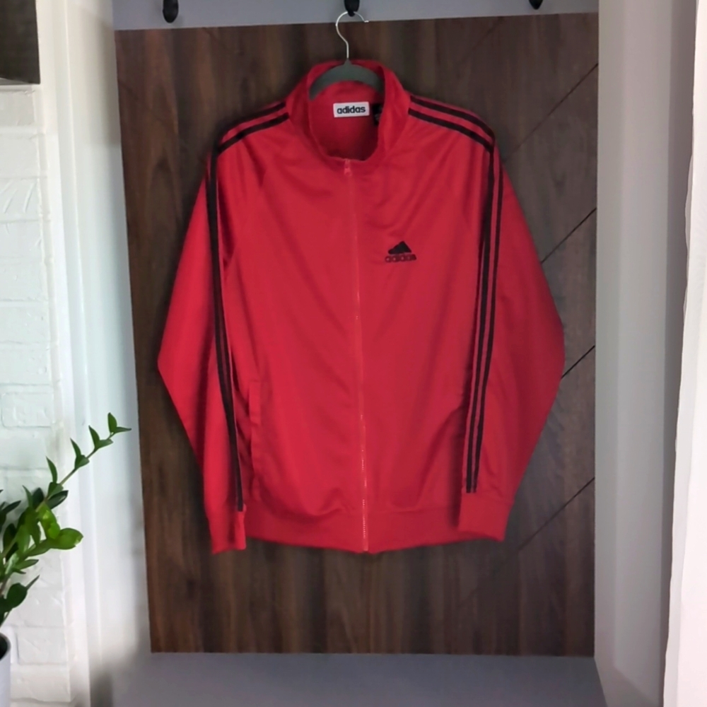 Adidas Classic Red Track Jacket